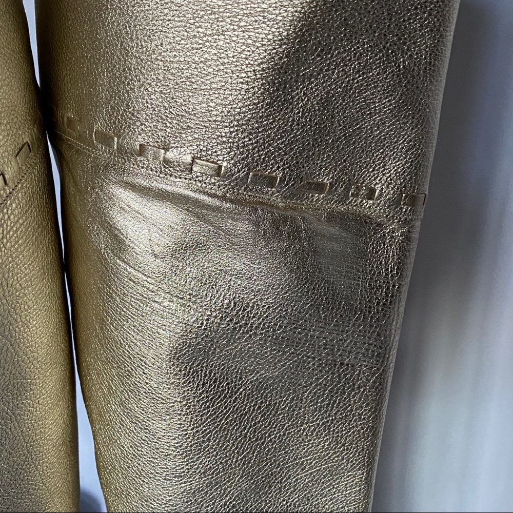 AMAZING Marc Jacobs Silver knee-hi lined boots! - Picture 8 of 8